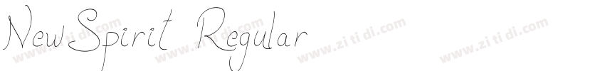 NewSpirit Regular字体转换